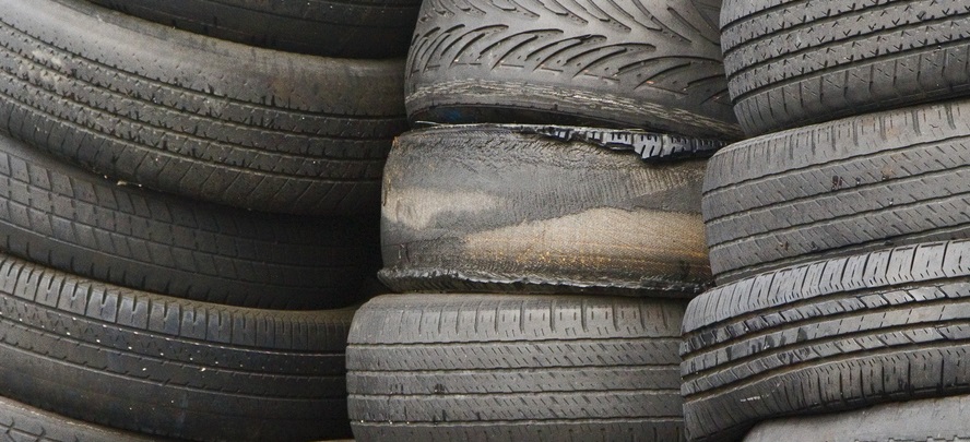 Damaged tyres 