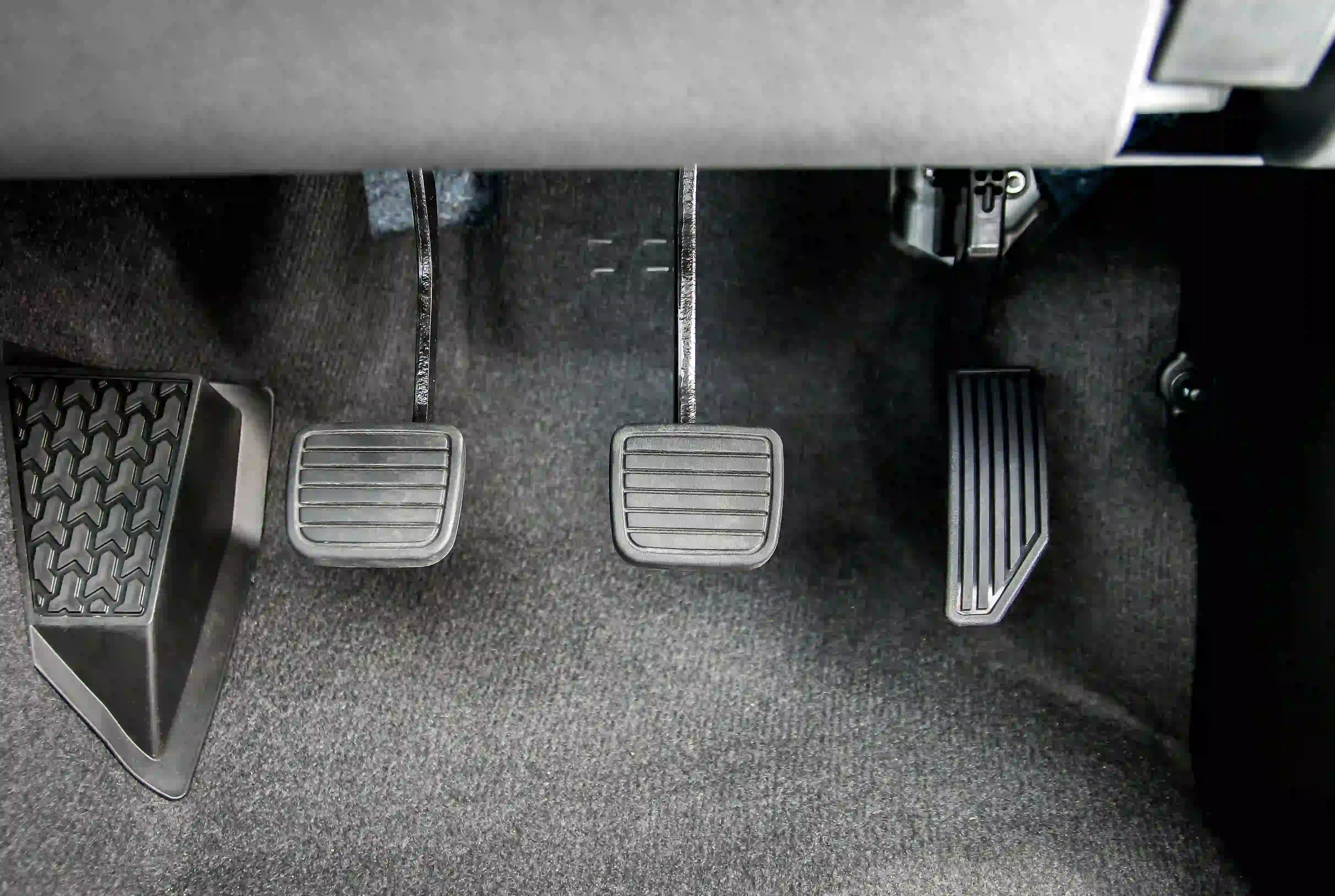 Vehicle pedals.