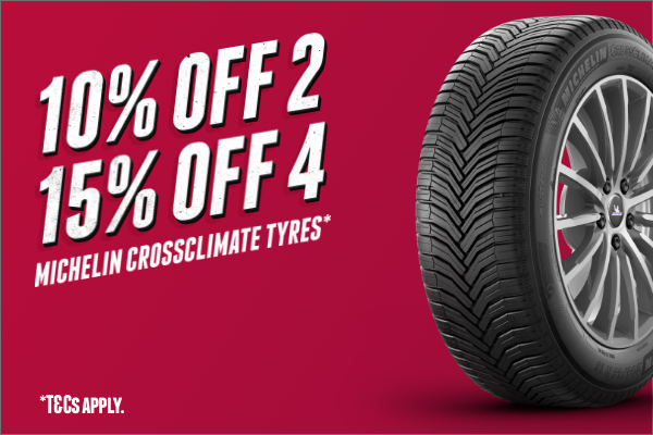 10% Off 2, 15% Off 4 Michelin CrossClimate