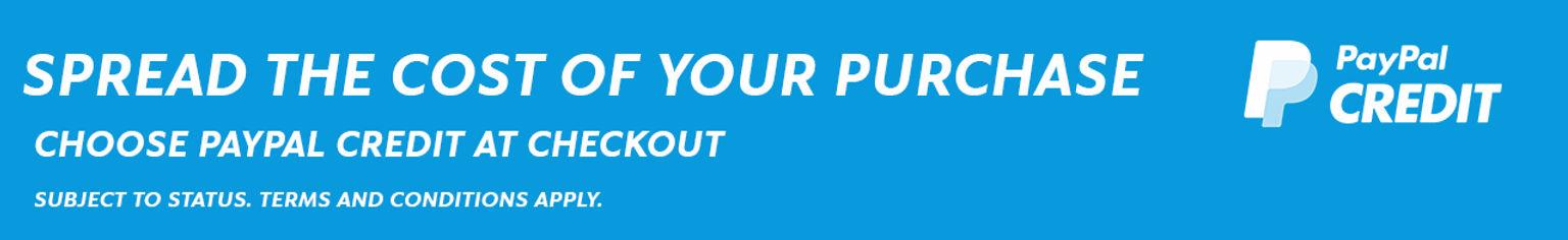 Spread the cost of your purchase with PayPal Credit